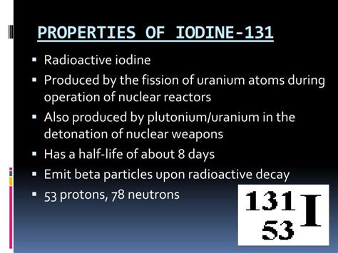 PPT - IODINE-131 PowerPoint Presentation - ID:3181437