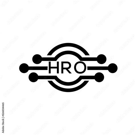 HRO letter logo. HRO best white background vector image. HRO Monogram ...