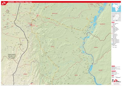 Uganda - Arua District - Base Map - Uganda | ReliefWeb