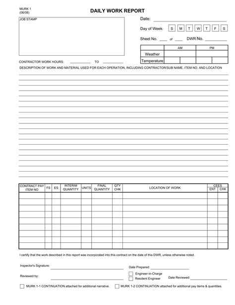 Daily End Of Shift Report Template Excel - Printable Word Searches