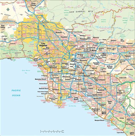 California: Los Angeles Street Map - tropicalexpressllc.com