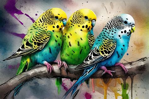 Beautiful Budgerigar Graphic by osman goni student · Creative Fabrica