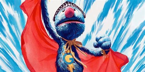 Sesame Street's Grover Is a True Superhero in God-Tier Alex Ross Art