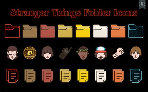 Stranger Things Folder Icons - Free Windows & Mac Folder Icons