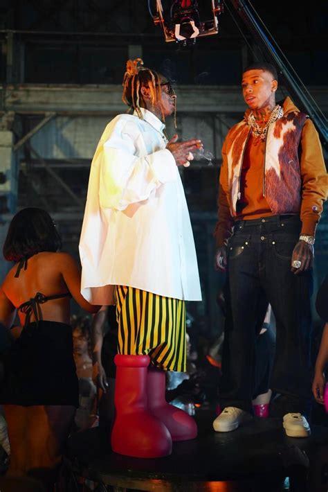 Lil Wayne Seen Wearing MSCHF Big Red Boots – aGOODoutfit