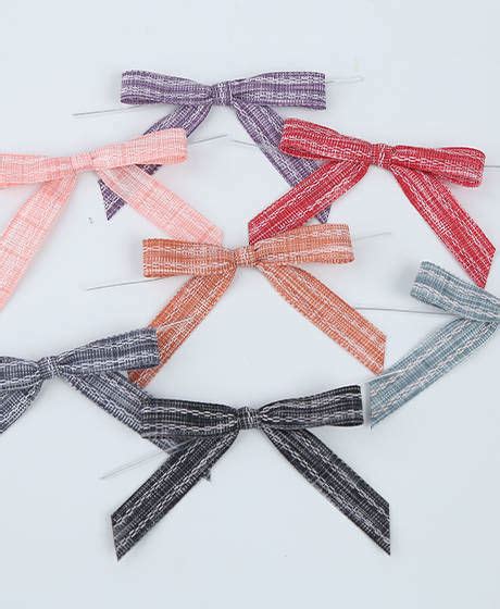 Ribbon and bows with wire twist tie