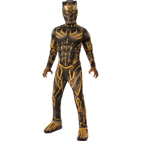 Marvel Black Panther Movie Deluxe Boys Erik Killmonger Battle Suit ...