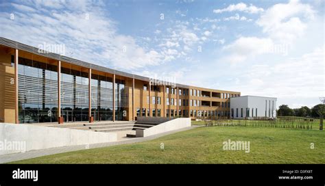 Norwich City Academy, Norwich, United Kingdom. Architect: Sheppard Robson, 2012. Panorama of ...