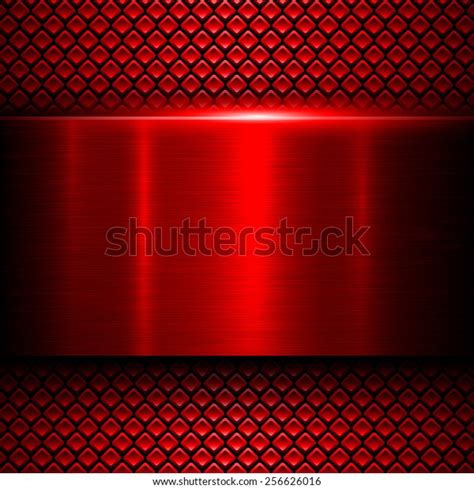 Background Red Metal Texture Vector Illustration Stock Vector (Royalty Free) 256626016 ...