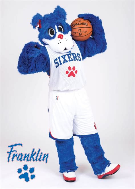 76ers' new mascot is a blue dog named Franklin | Mascot, 76ers, Duck bill