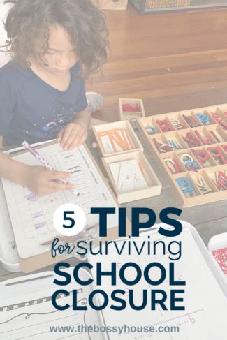 5 Tips for Surviving School Closure - The Bossy House