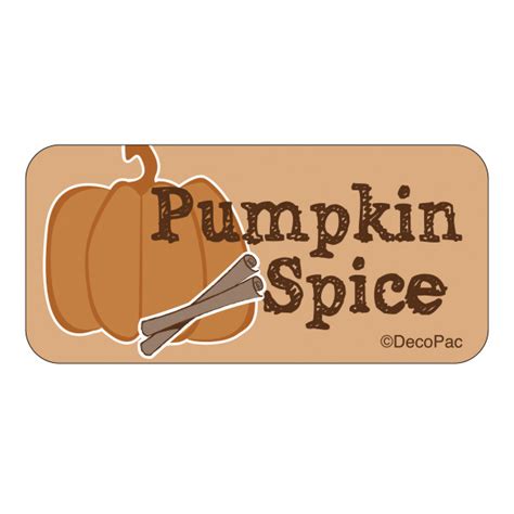 Pumpkin Spice Label | DecoPac