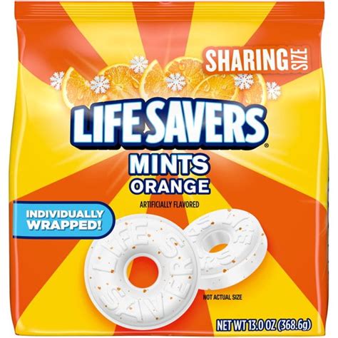 Life Savers Orange Mints - 13 oz bag - Individually Wrapped (Pack of 2 ...