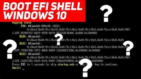 BOOT EFI SHELL SUR CLEF USB WINDOWS 10 ! - YouTube