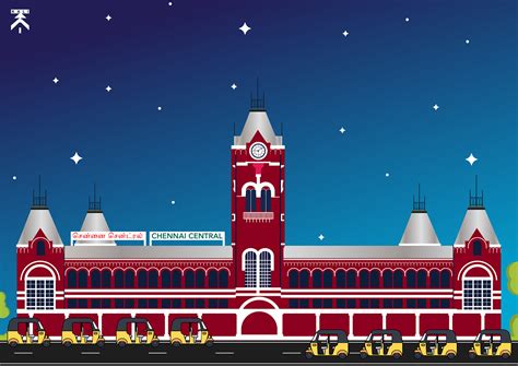 Chennai Central Illustration on Behance