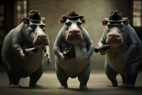 The Legacy of Pablo Escobars Hippo Cartel – Digital and AI Art