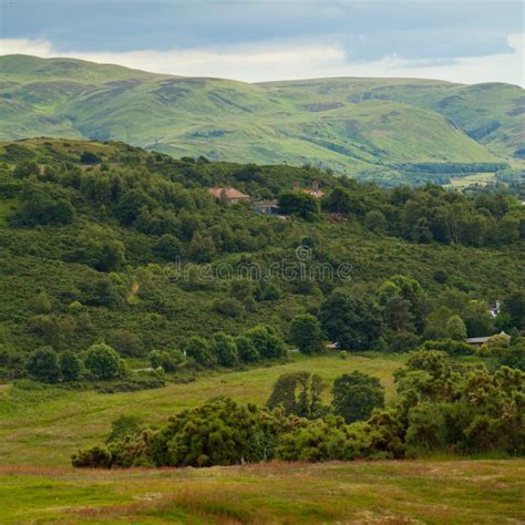 Hills in Scotland stock image. Image of center, street - 43127389