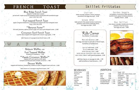 Blue Ridge Grill menu in Rochester, New York, USA