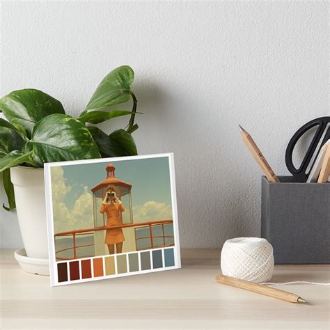 "Moonrise Kingdom Color Palette" Art Board Print by llamaadraws | Redbubble