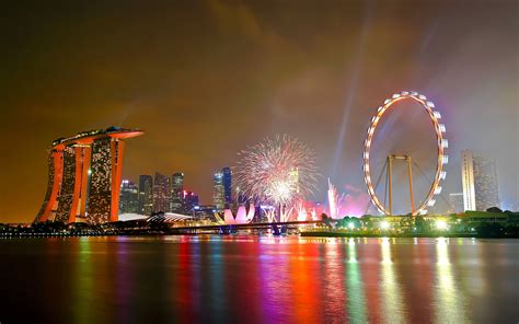 national, Day, Parade, Singapore, Fireworks Wallpapers HD / Desktop and Mobile Backgrounds