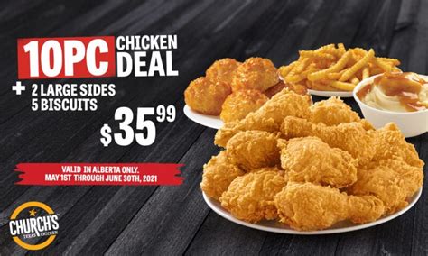 Church's Chicken Coupons & Deals - June 2021 • Canadian Savers