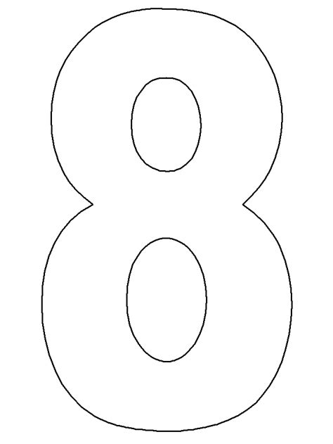 Printable Number Cake Template