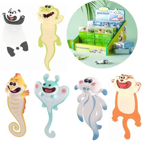 Pvc Ocean Series 3d Stereo Marker Animal Bookmark For Books Reading ...