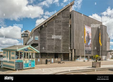 National Maritime Museum at the harbor of Falmouth, Cornwall, England ...