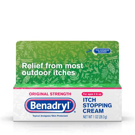 Benadryl Original Strength Itch Relief Cream, Topical Analgesic, 1 oz - Walmart.com - Walmart.com