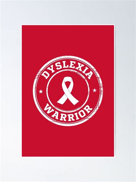 "Dyslexia Warrior - Dyslexia Awareness - Dyslexia Silver Ribbon #1" Poster for Sale by SalahBlt ...