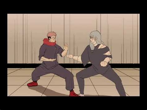 JUJUTSU KAISEN — Itadori Yuji's manji kick (animation) - YouTube