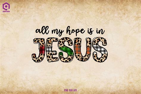 All My Hope is in Jesus Graphic by Quoteer · Creative Fabrica