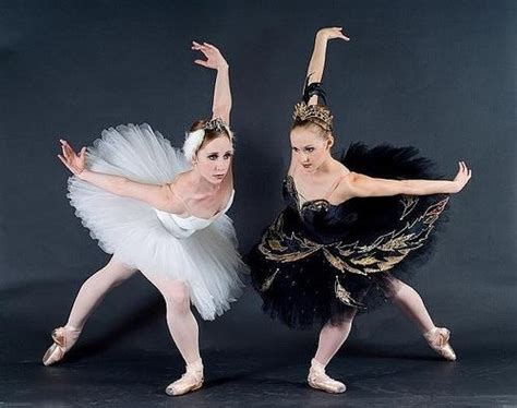 white swan and black swan, ballet, beautiful | Dance photography poses ...