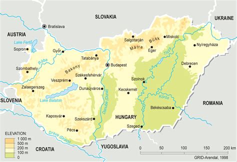 Hungary Topographic Map - MapSof.net