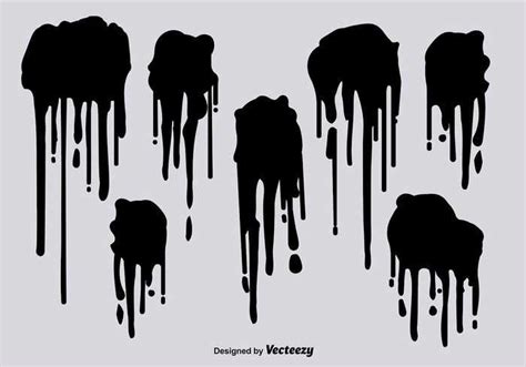 Black spray paint drips vectors | Dripping paint art, Drip painting ...