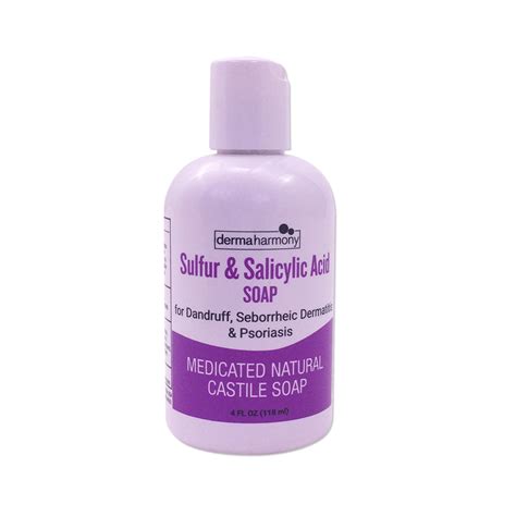 Sulfur & Salicylic Acid Castile Soap (Liquid) - DermaHarmony