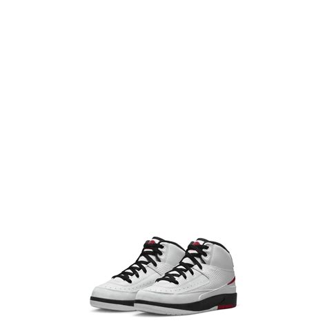 JORDAN 2 RETRO (PRE SCHOOL) WHITE/VARSITY RED/BLACK White/Varsity Red ...