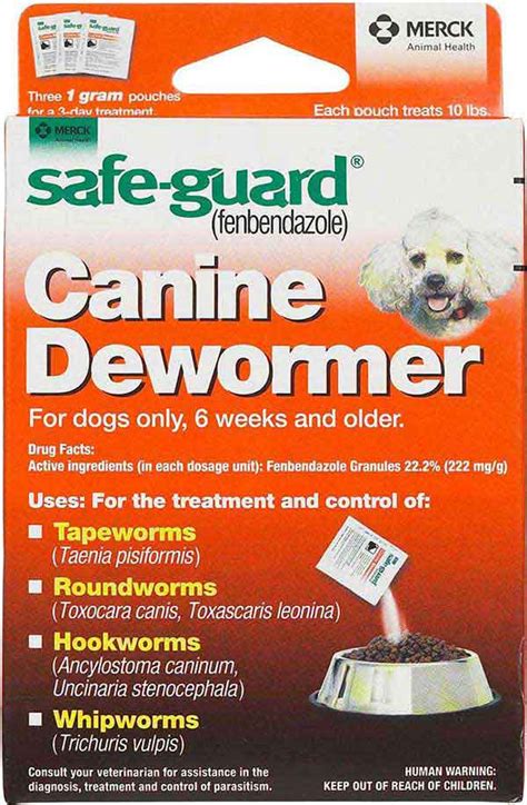 Safe-Guard Canine Dewormer 3 x 1 gm - Item # 31651