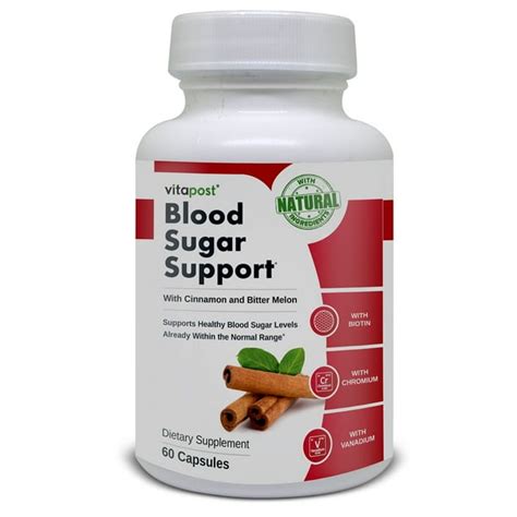 Blood Sugar Support with Chromium and Bitter Melon. Dietary Supplement, 60 Capsules - Walmart ...