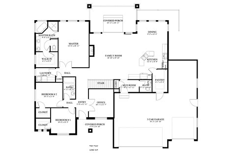 Ranch Home - 3-4 Bed, 2.5-3.5 Bath - 2050–4156 Sq Ft - Plan #187-1141 | House plans, Floor plans ...
