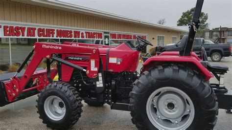 Mahindra 4540 4w/d tractor w/loader and backhoe attachment - YouTube