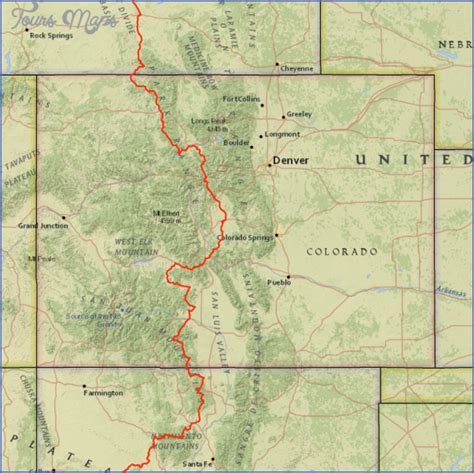 CONTINENTAL DIVIDE TRAIL COLORADO - ToursMaps.com