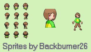 Chara spritesheet by backburner26 on DeviantArt