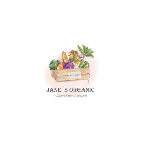 Custom Logo Design Organic Vegetables Logo Design Organic - Etsy ...