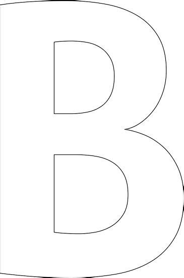 Free "B" Stencil | Letter a crafts, Alphabet preschool, Lettering