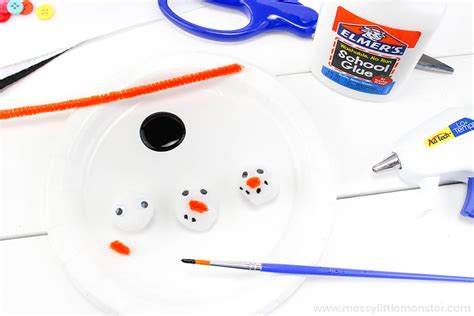 Melting Snowman Craft - A fun Winter Craft for Kids - Messy Little Monster