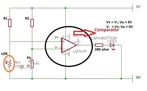 Designing a Light-Detection Circuit Diagram