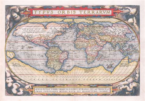 Old World Map, 1570 - The First World Atlas - by Abraham Ortelius – The ...