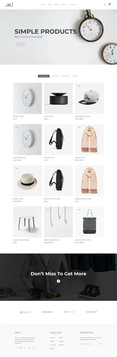 Minimalist Shopify Theme – Sa – MasterBundles