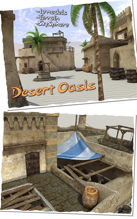 Desert Oasis 3D Models dexsoft-games